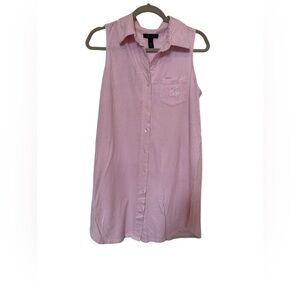 Ralph Lauren Pink Striped Cotton Nightgown
